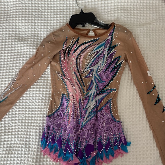 Adult Leotard with Rhinestone Detail on Back Straps main image 1